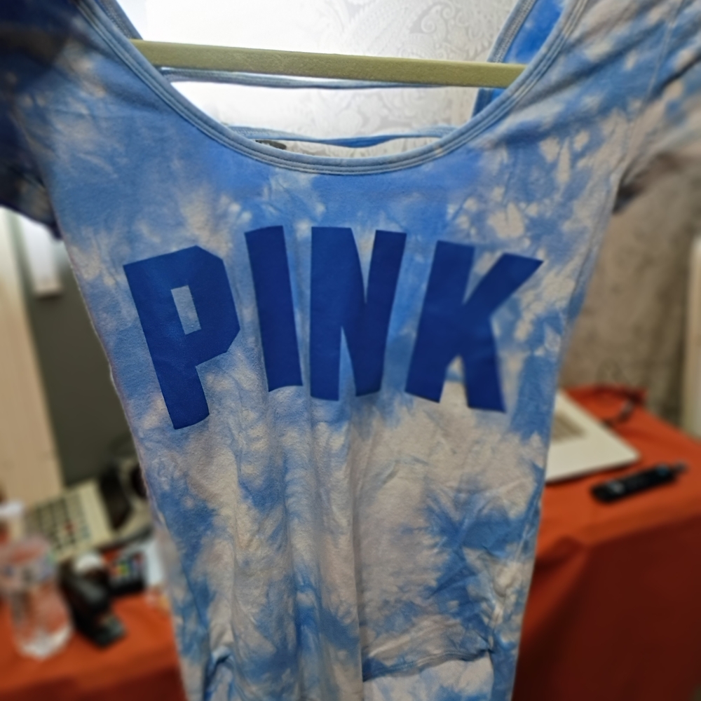 Victoria's Secret Blue Tie-Dye Bodysuit